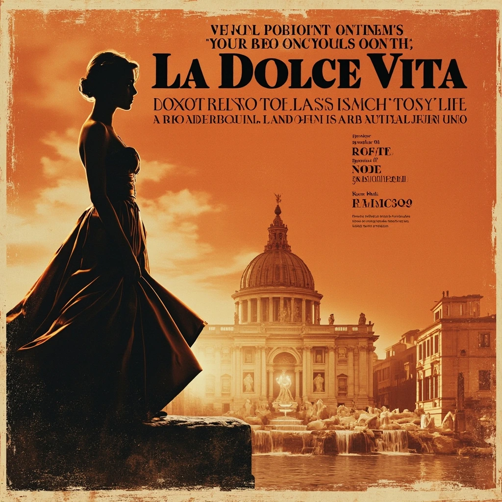 Poster artwork for La Dolce Vita (1960)